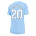 Manchester City Bernardo Silva #20 Kopio Koti Pelipaita Naisten 2023-24 Lyhyet Hihat
